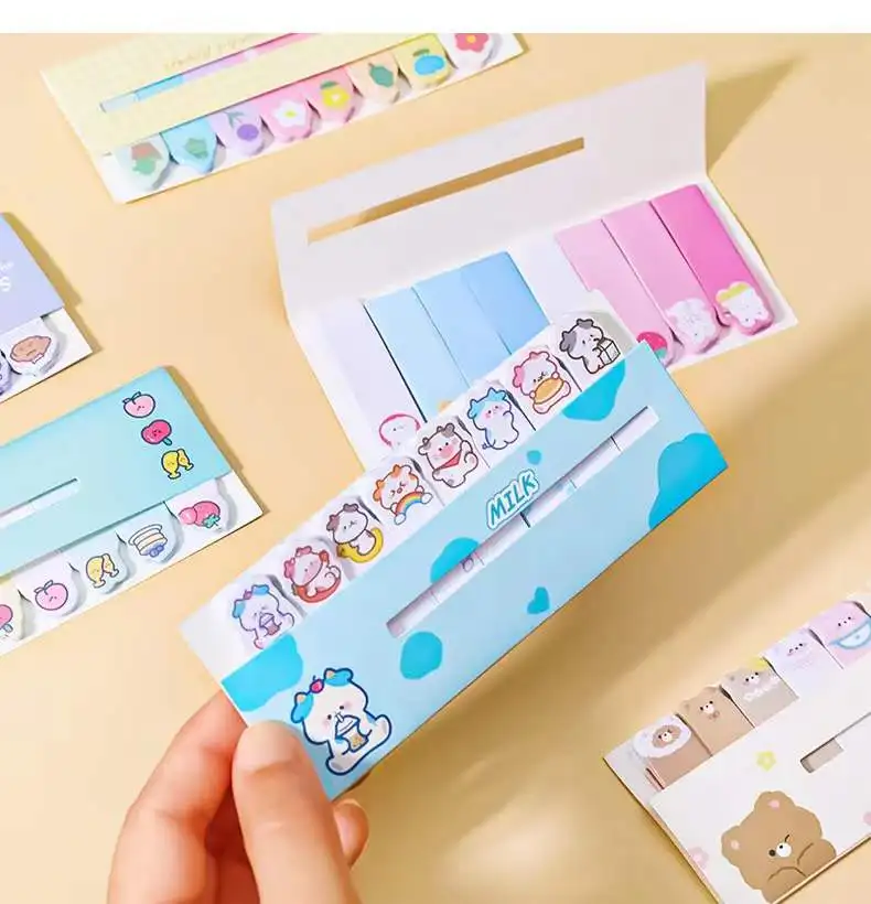 New Design Wholesaler Drop Shipping Sticky Note Cute Animal Convenient Stationary For Kids Students Journal Stationary Set