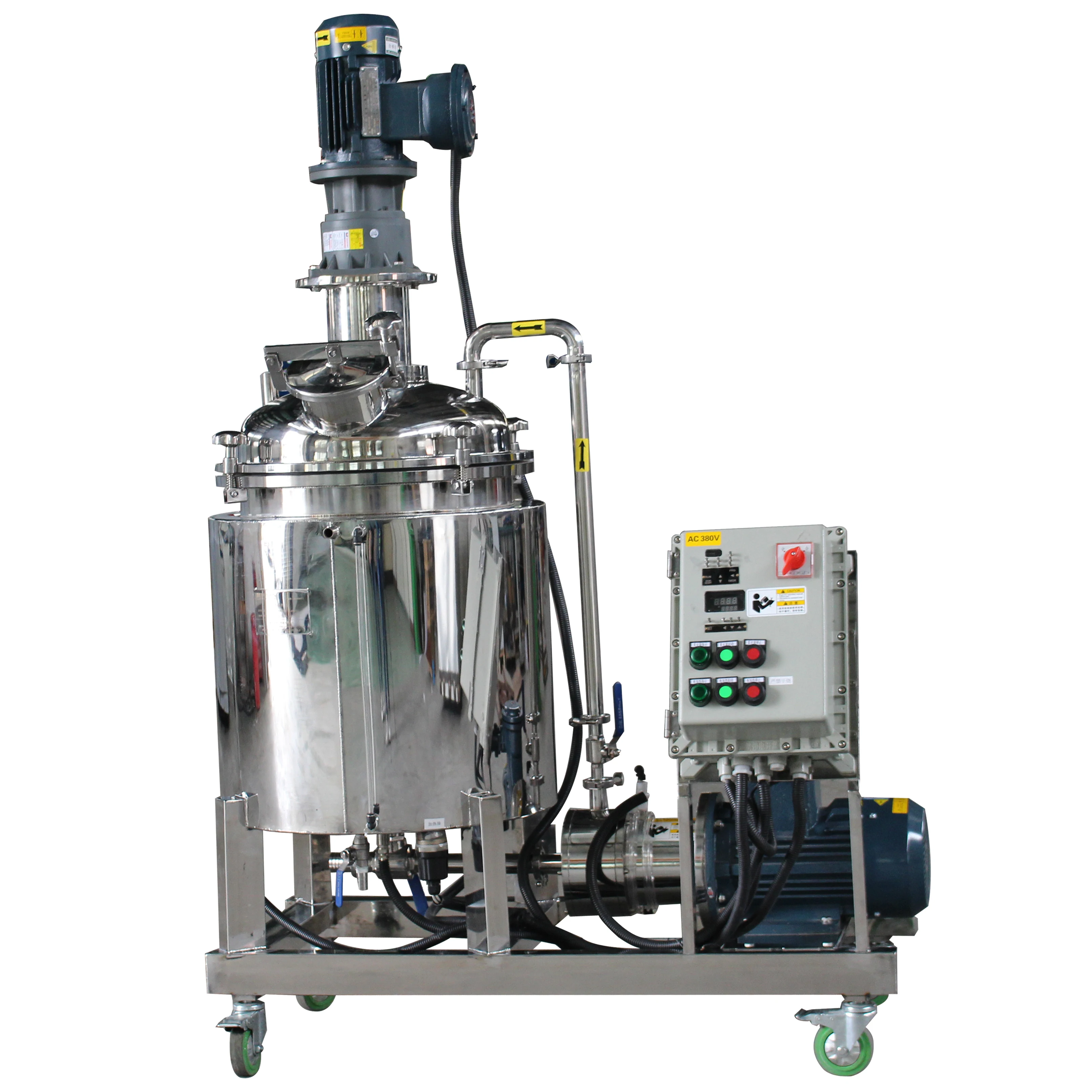 Bunkin sanitary stainless steel Single-stage in line mixer pump Cleaning Products lotion detergent circulating mixing