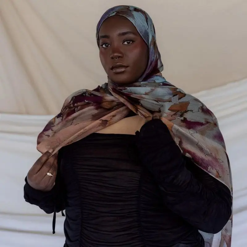 2024 Vela print HIJAB breathable light weight soft cotton rayon viscose woven modal muslim women shawl hijab scarf