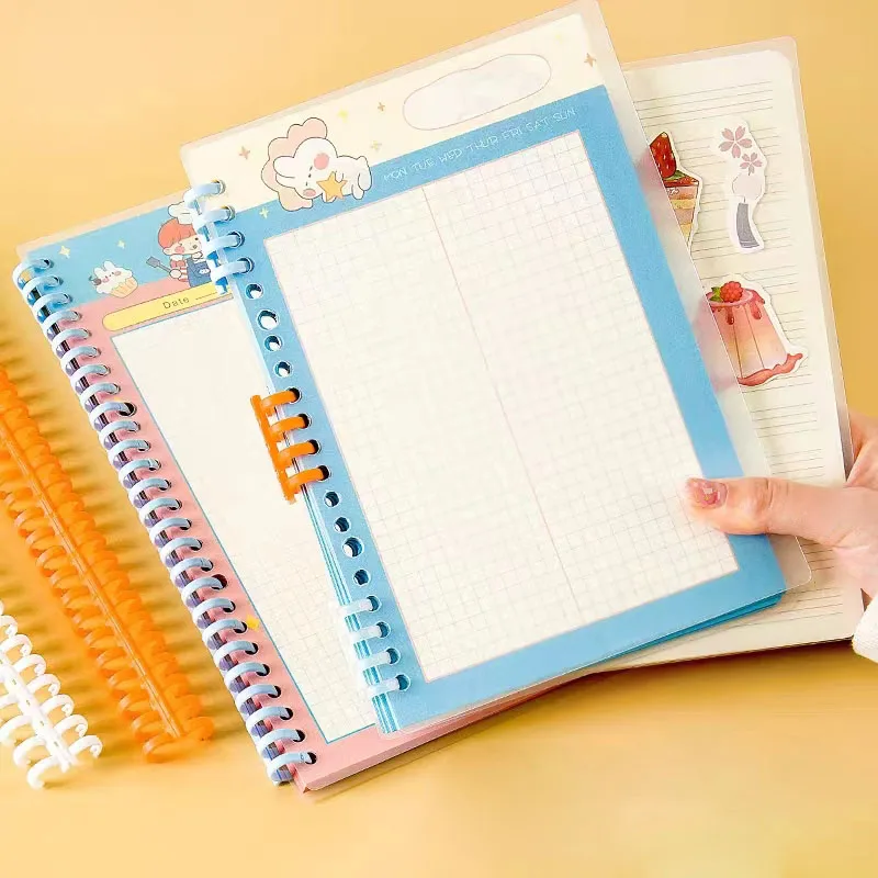 Wholesale B5 A5 Plastic Ring Binder from China PP Cover Praxis Subject School Composition Book Office & School Supplies