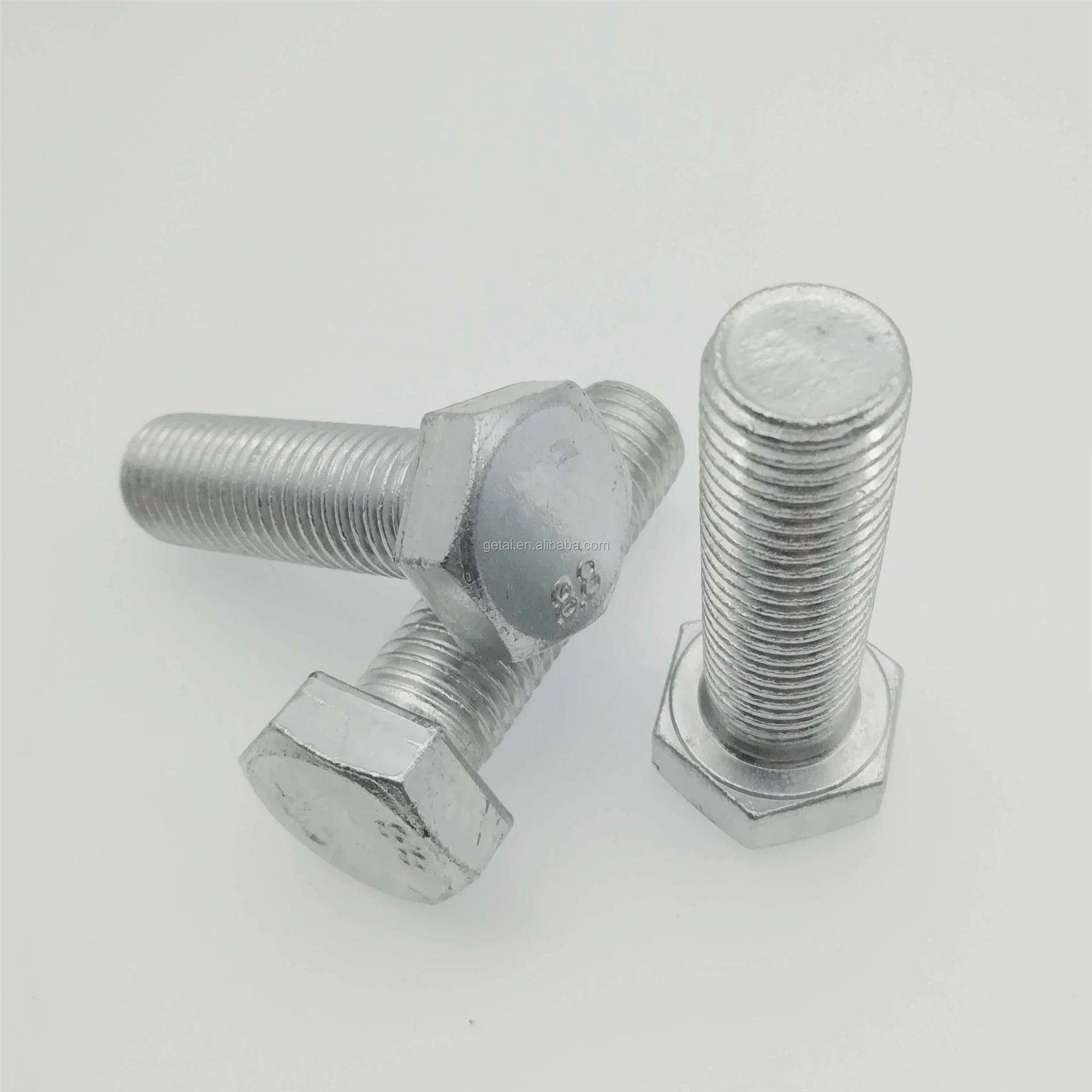 High Tensile Din 609 Hexagonal Fit Bolts With Long Threaded  Grade 8.8