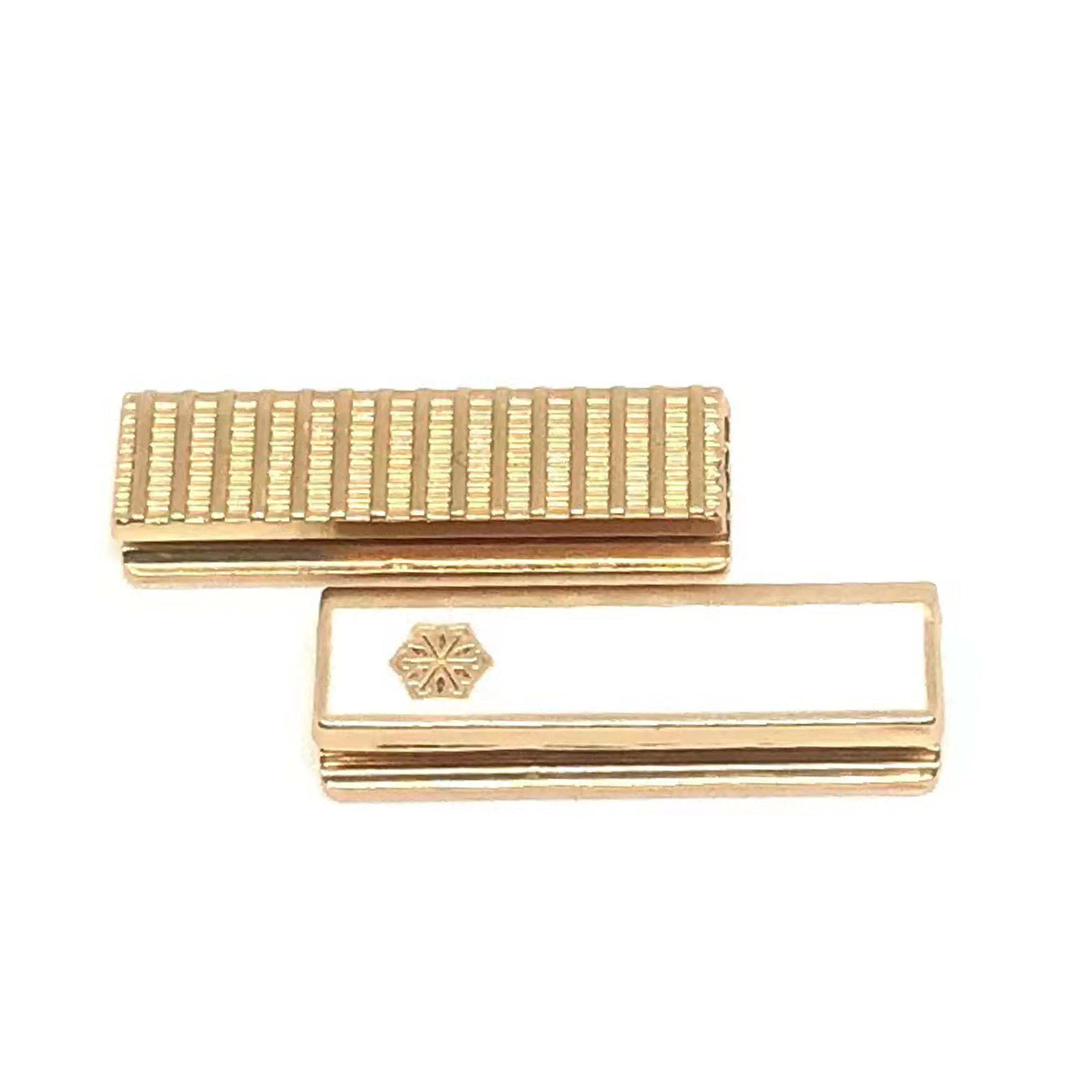 Garment accesseries custom logo pattern square front attachment money wallet purse suit metal end saudi thobe pocket tail clip