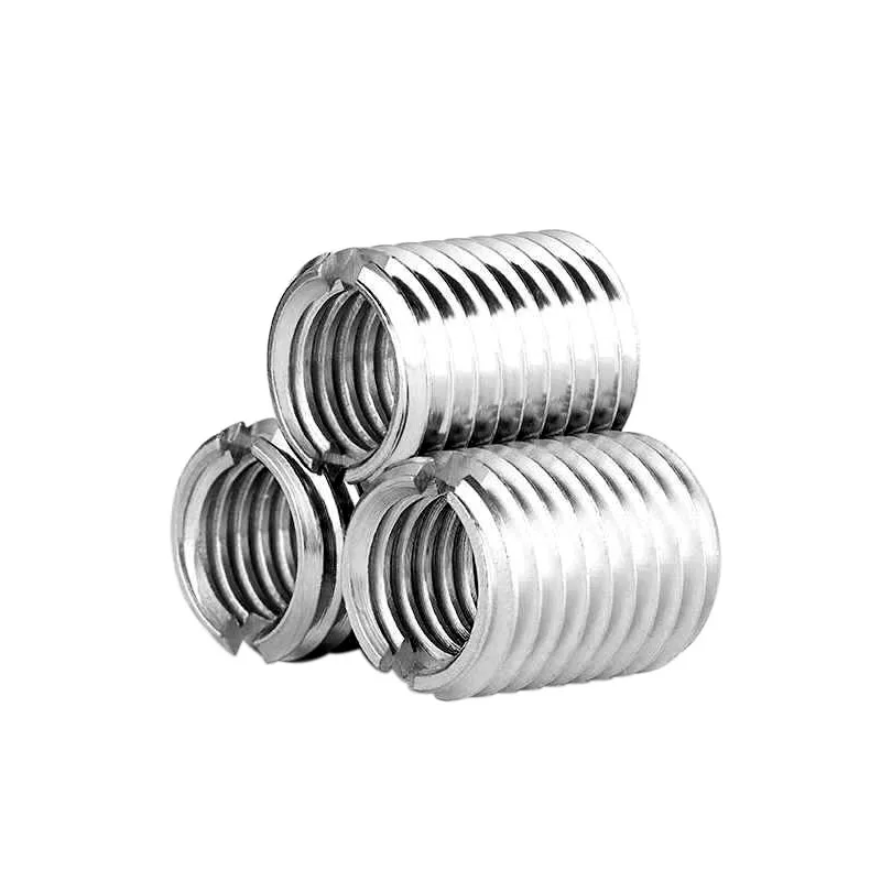 Carbon Steel Locking ensat threaded bushing Stainless Steel Slotted Self Tapping Thread Insert For Thread Repair