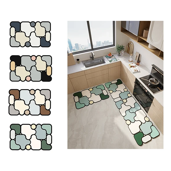 Comfortable Floor Mat Anti-Fatigue Kitchen Mat Waterproof Anti-Slip MatPopular