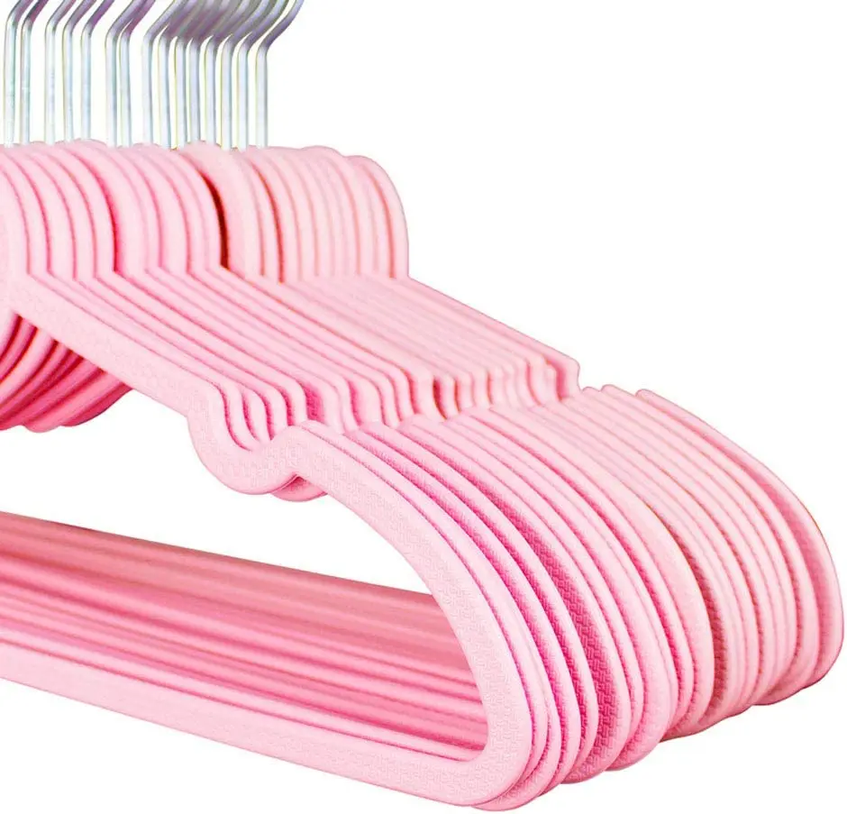 Plastic Coat Hangers Ultra Thin Space Saving Heart Shaped Plastic Clothes Hanger