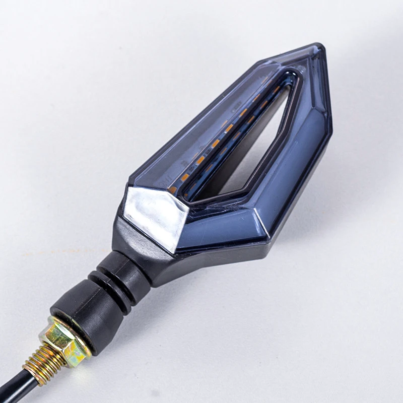 LED hollow two-color steering lamp 12V motorcycle steering lamp electric vehicle highlight modified fitting direction indicator