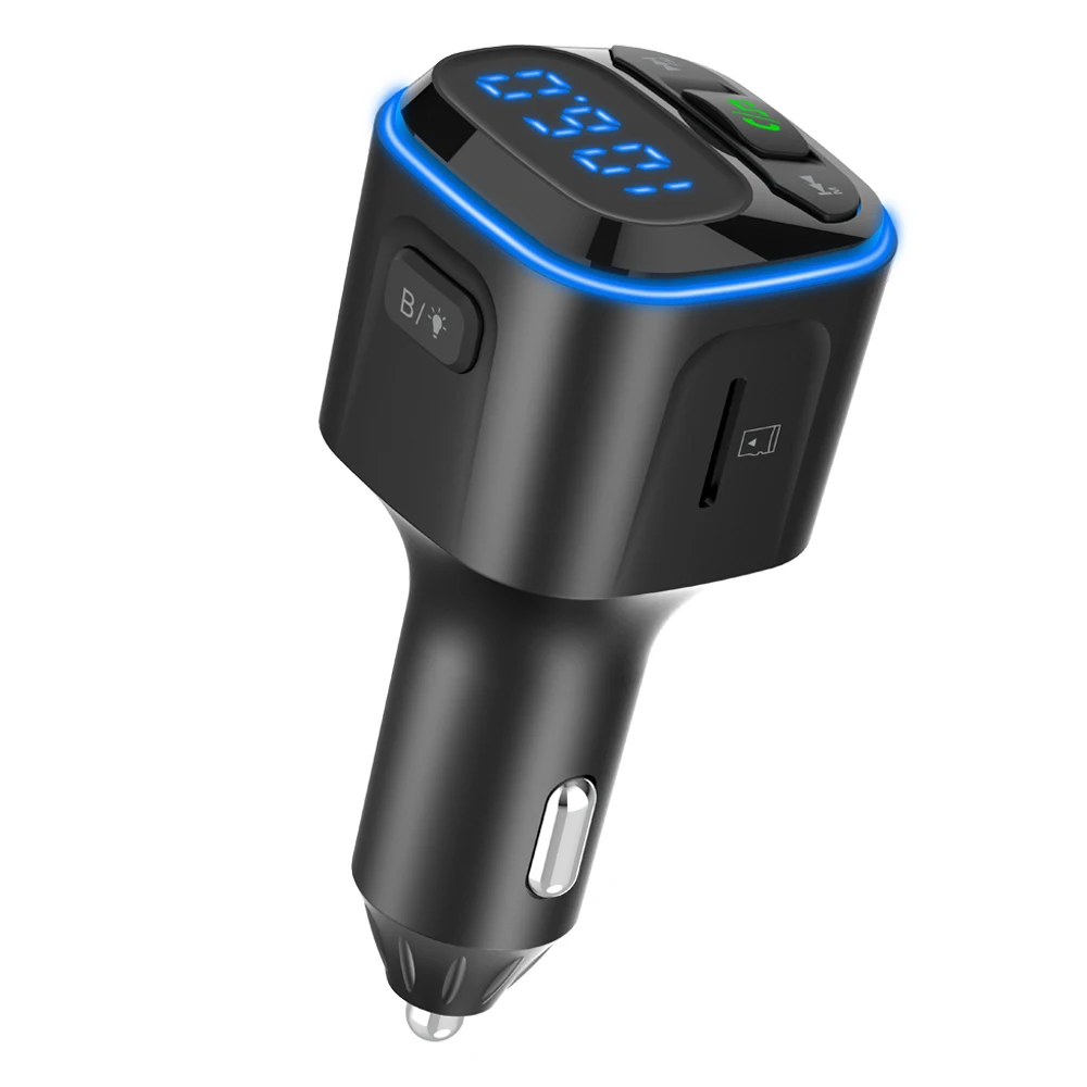 Автомобильный MP3-плеер Стерео авто радио QC3.0 18 Вт + PD36W mp3-плеер с большим экраном Bluetooth 5 0 FM аудио передатчик BC80L