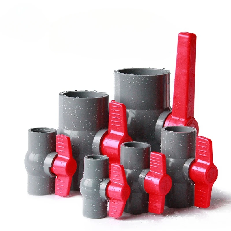 high quality original factory export UPVC Plastic Ball Valve long handle female compact ball valve
