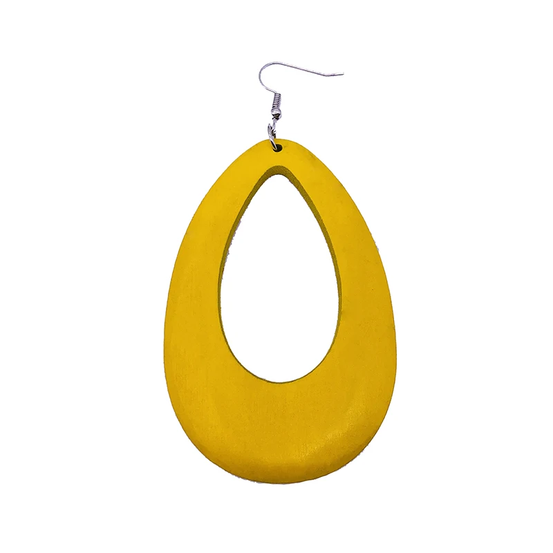  2021 cheap women colorful hollow wooden hoop