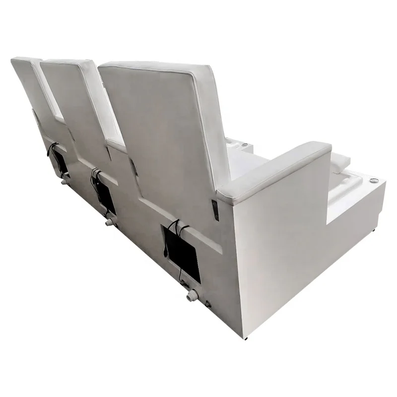 Best Luxury three seat nail spa chairs luxury nail salon pedicure manicure