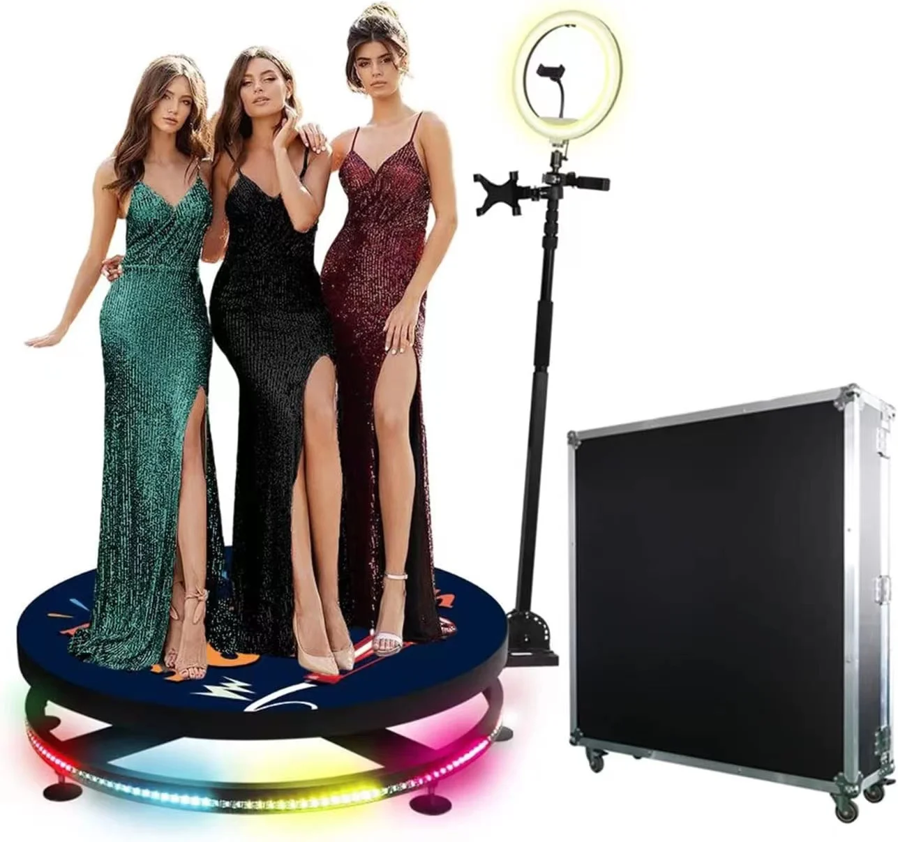 2022 Hot Sale New Portable Selfie 360 Spinner Degree Platform Business Photo Booth Camera Vending Machine Video Booth