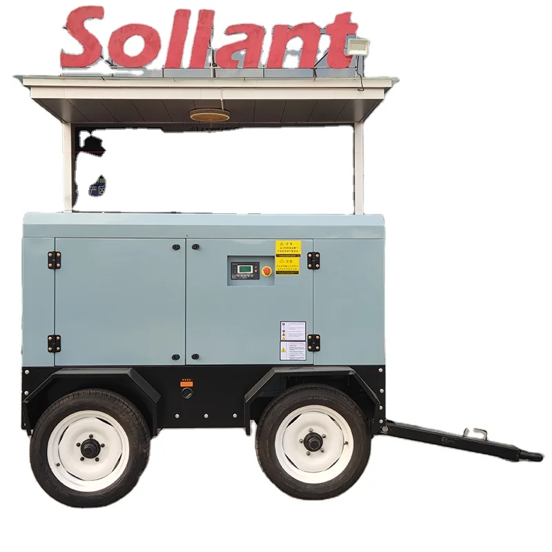 Промышленные прочные винтовые воздушные компрессоры 20 бар Электрический мобильный воздушный компрессор для буровой установки водяных