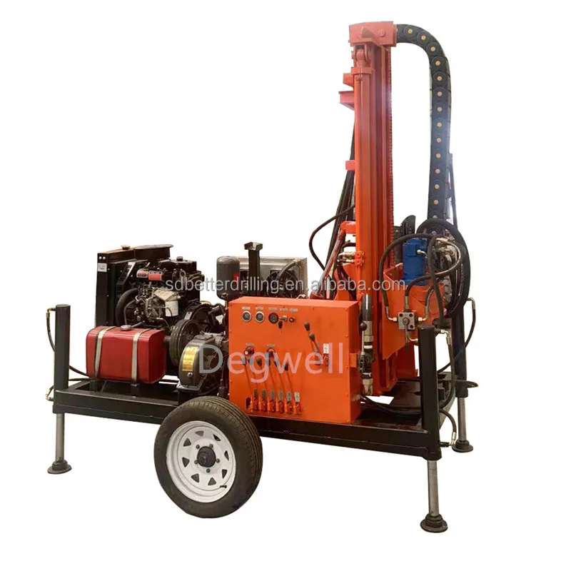 2024 hot sale New type small Mini double cylinder engine well drilling machine