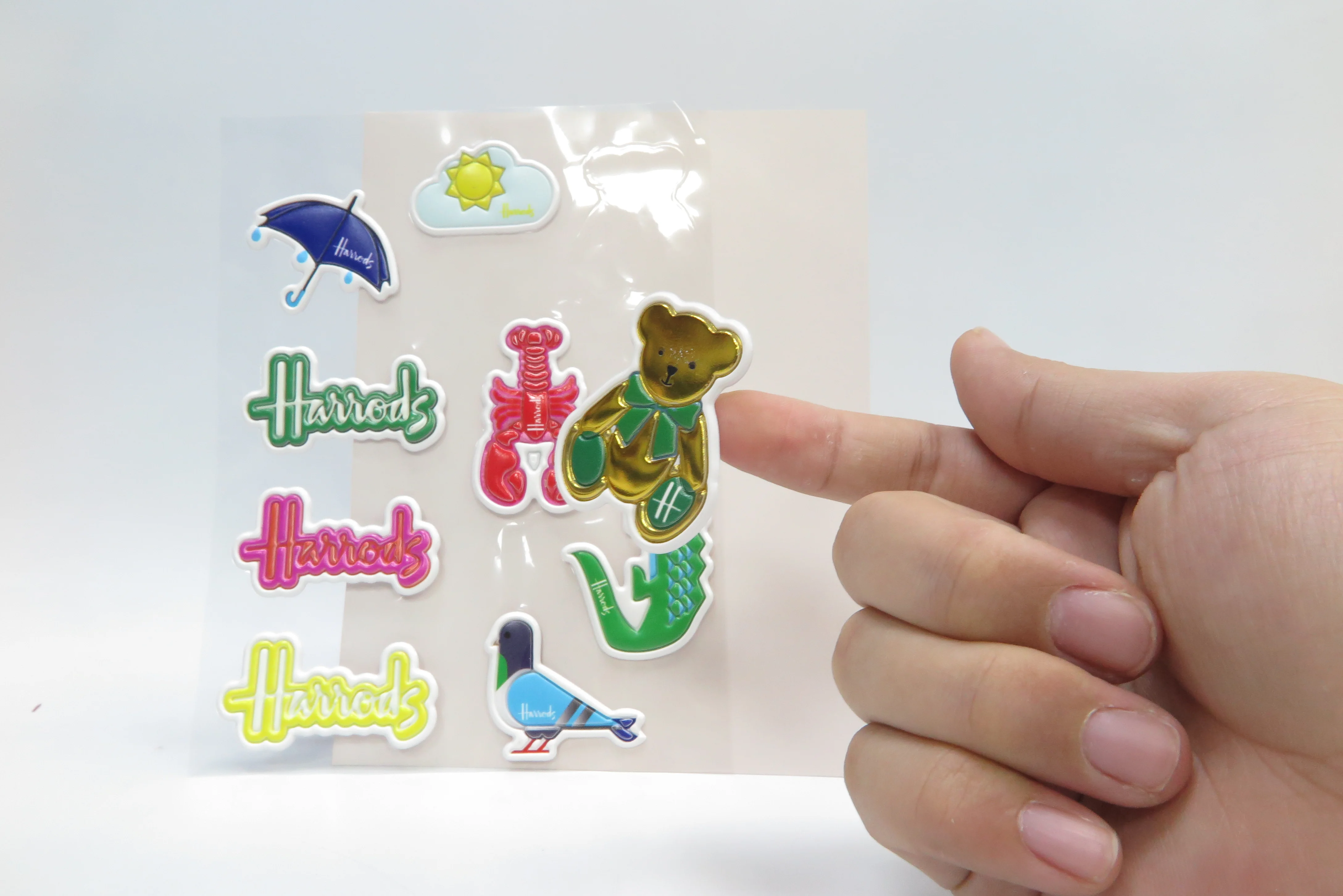 custom 1mm 2mm adhesive cartoon foam puff embossed 3d kawaii puffy leather sticker sheets