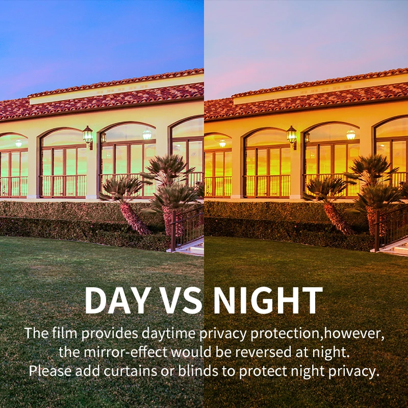 UV Rejection Heat Resistance Building House Window Glass Solar Tint Film One Way Vision Window Film