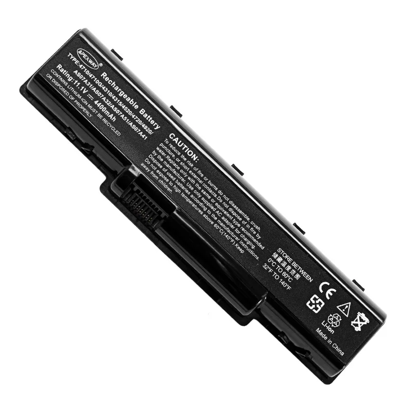Аккумулятор для ноутбука Acer Aspire 4400 5740g 4740g 5740g 5542g 5738zg 4930 AS07A31 AS07A32 AS07A41, 6 ячеек, 4736 мАч