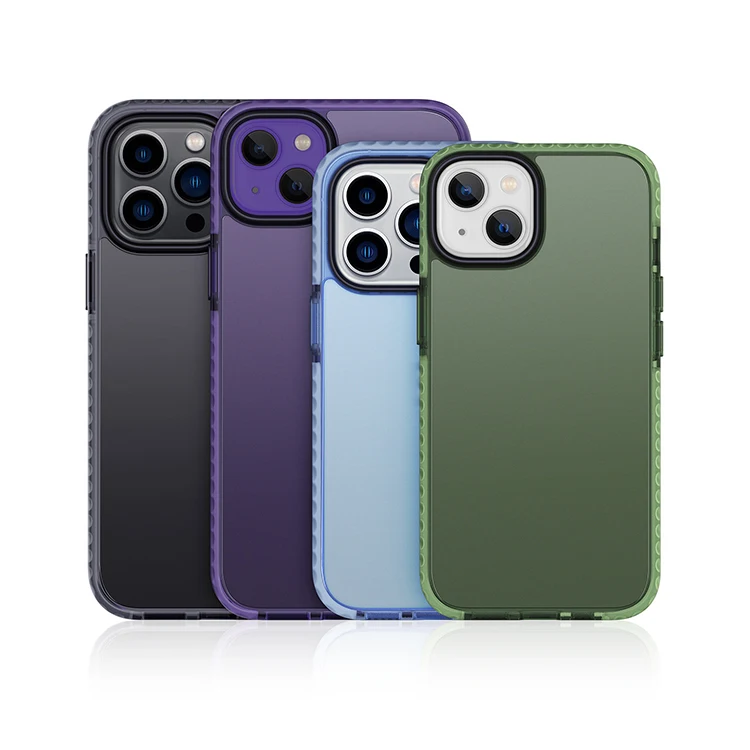 Translucent Fall Proof TPU PC Anti Yellowing Protective Shell Shockproof Strong Magnetic Phone Case for iPhone 14 Pro Max