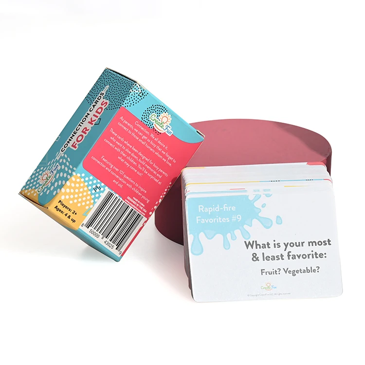 Custom Baby Flash Card Game Toddler Learning Sight Words Alphabet Flash Card Printing Services