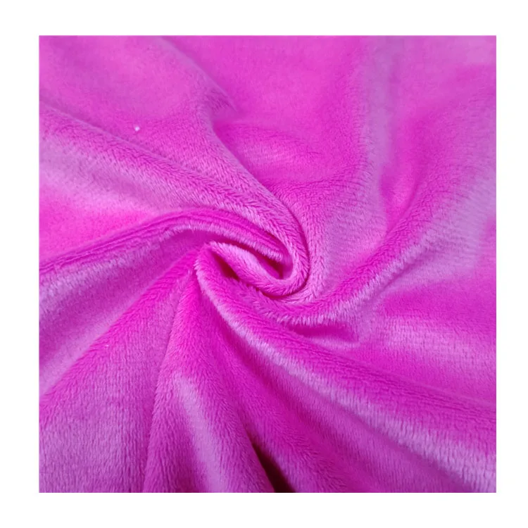 100% Polyester 200gsm Super Soft Velour Velvet Fabric Short Plush Velboa Fabric for toy blanket