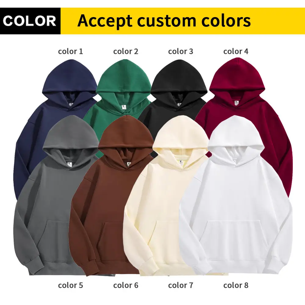 4 Custom All Over Print Hoodie Puff Printing Cotton Zipup Hoodie Zipper Heavyweight Fleece Full Zip Up Hoodie