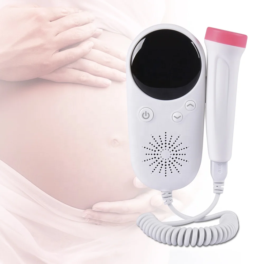 W8-25 Medical Household Pregnancy Led Screen Handheld Mini Doppler Fetal Monitor