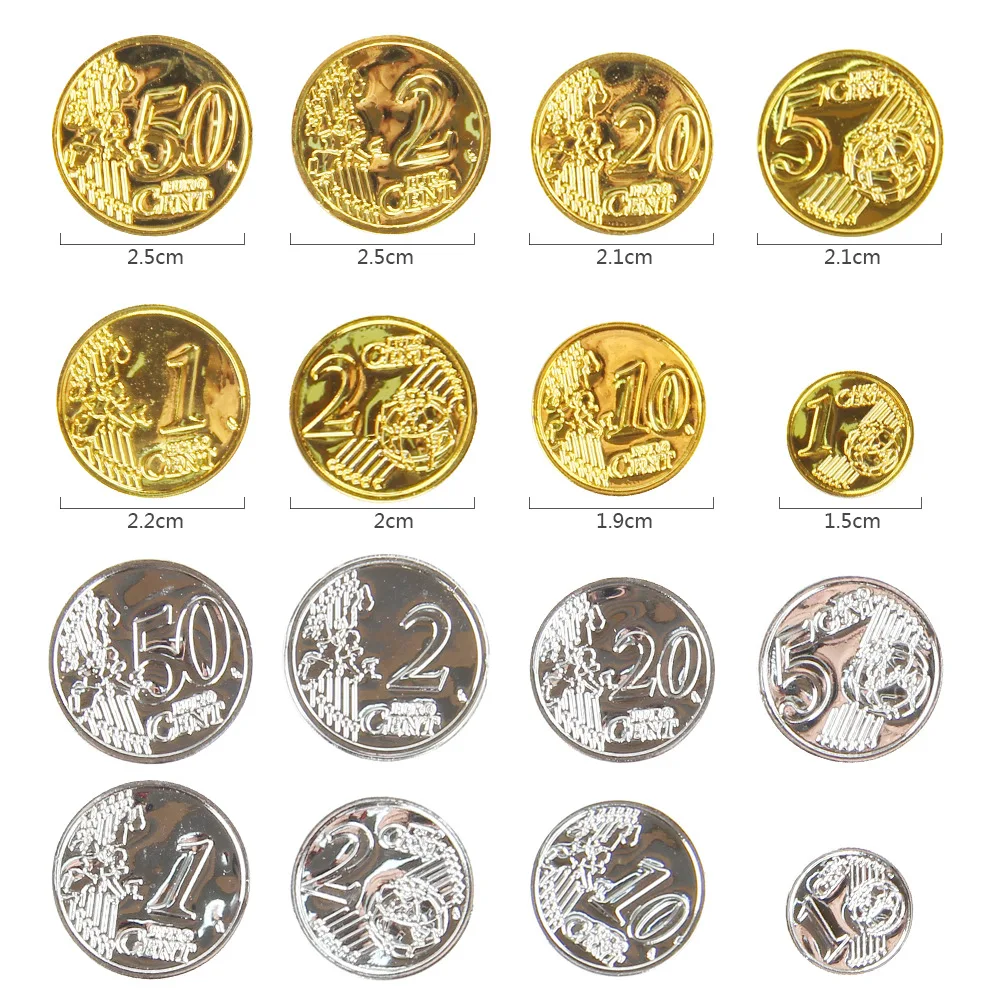 Wholesale Euro and Dollar Invalid Wedding Movie Drama Coins Party game coins
