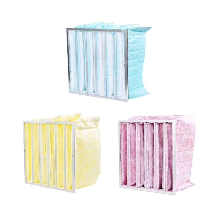 Система свежего воздуха из полиэстера/нетканого полипропилена/стекловолокна F6 F7 F8 F9 карманные фильтры среднего размера для