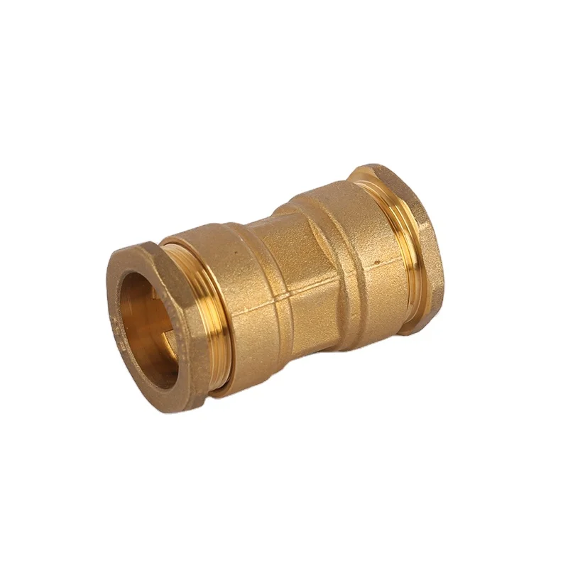 Hot Sale Brass Connector And Pipes Fitting Tube Tee Fittings Brass Malleable Metal PE Pipe Joint