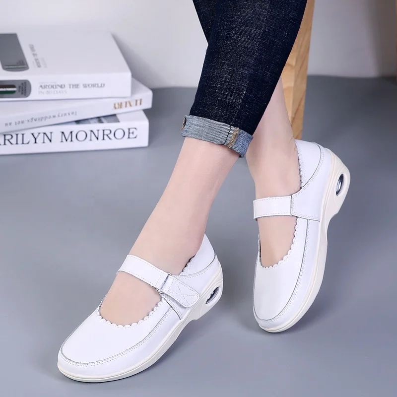 womens flat nurse doctor shoes hospital medical safety special waterproof shoes chef shoes