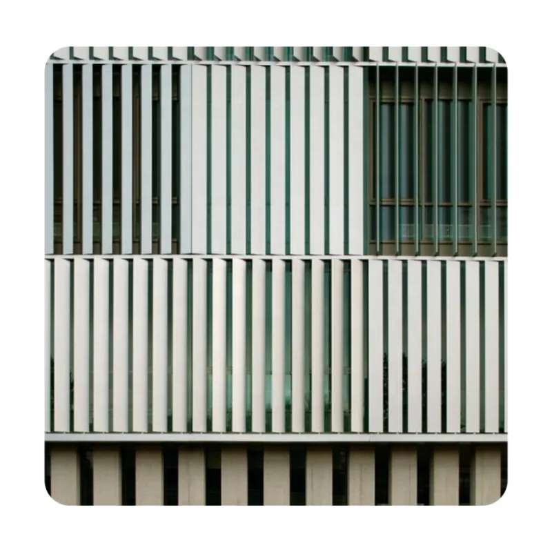 Ventilated Sunshine Adjustable Intelligent Facade Aluminium Aerobrise Metal Blade Louver