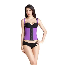 Five colors Womens Adjustable Shoulder Strap Breathable Workout Waist Trainer Corset Waist Cincher
