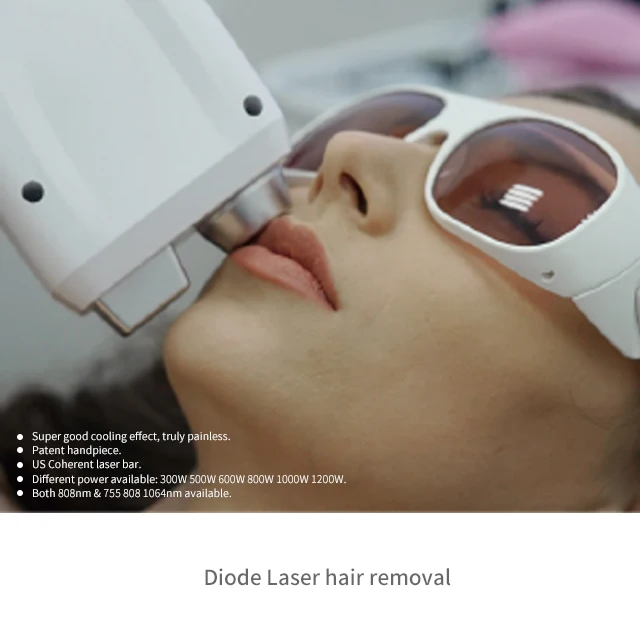Excellent effect 800W 755nm 1064nm 808nm triple wavelengths diode laser hair removal big spot diode laser