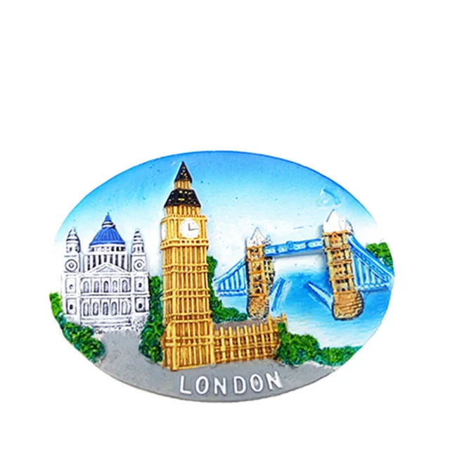 3D Resin Magnets Custom Design London Souvenir Gifts Polyresin Fridge Magnet For Home Decor