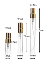 Hot selling Travel glass Small Mini 2ml 3ml 5ml 8ml 10ml Atomizer refillable perfume bottle empty pocket Gift spray bottle