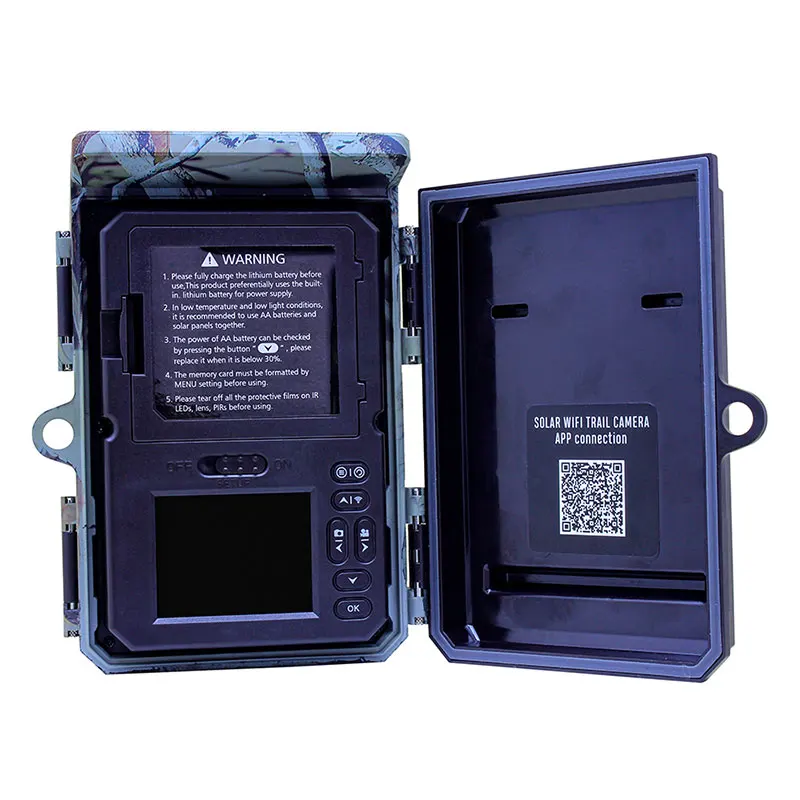 2024 RD7020WF 4K 46MP Wild Game Trail Camera фотоловушки с Wi-Fi приложение солнечная панель Питание водонепроницаемый IP66 для безопасности
