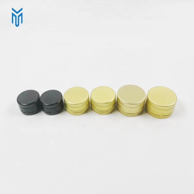 Wholesale 22mm 25mm 28mm Oral Liquid Metal Screw Lid aluminium ropp cap Cough Syrup Bottle Cap