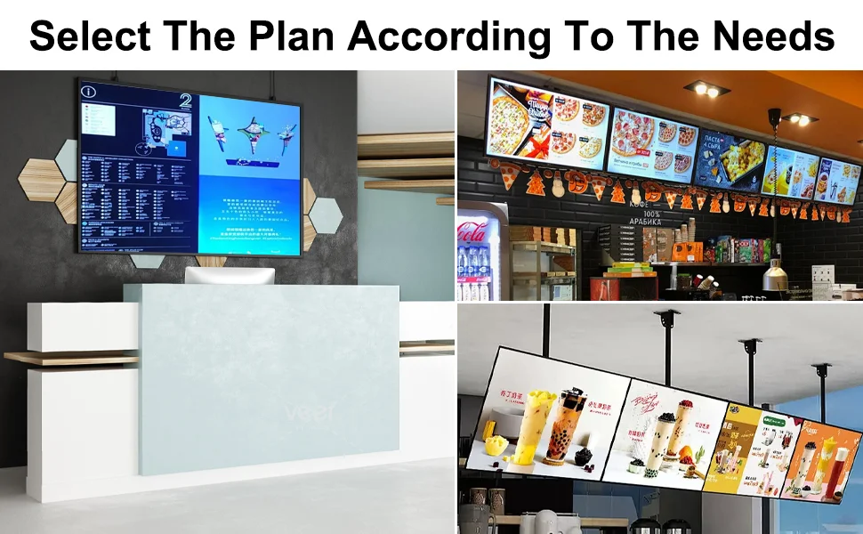 43 Inch advertising screen, Android OS, 2K and 4K, 300-700 nits, H DMI, USB, LAN, WiFi, 24/7 Operation, Portrait and Landscape