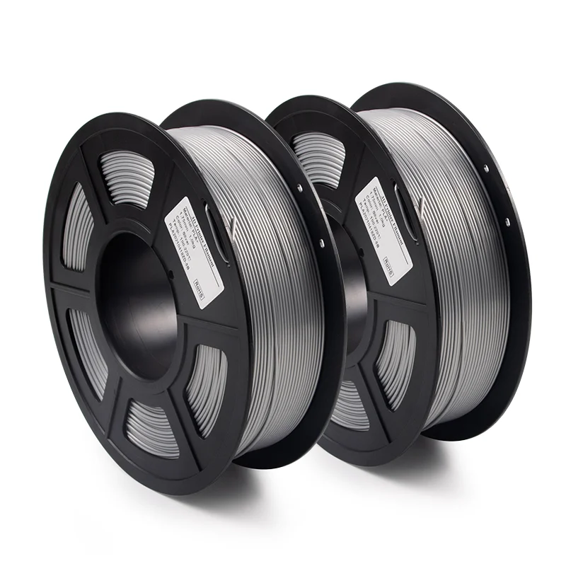 Имеет большую прочность и выдерживает высокое качество isanmate pla + серебряные нити 1,75 мм 1 кг нити pla + 3d волоконного принтера