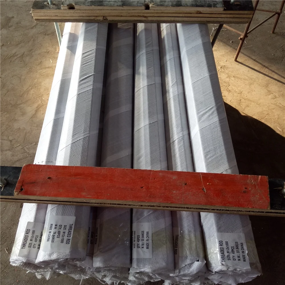 DIN975 Carbon steel Threaded Rod M10 M12 M24 Grade 8.8 Zinc plated Threaded Rod full thread bar