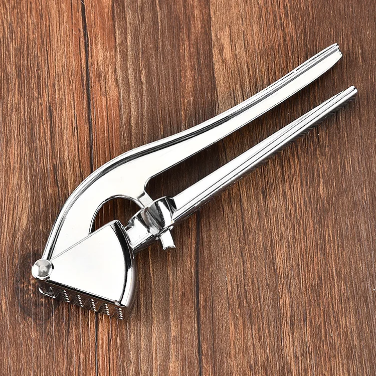 Classic Manual Kitchen Gadgets Handheld Garlic Press Juice Squeeze Garlic Press Peeler