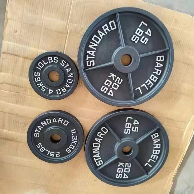 Wholesale Gym Equipment Accessories Training Cast Iron Weight Plate KG LBS  Barbell Plate Discs For Gym