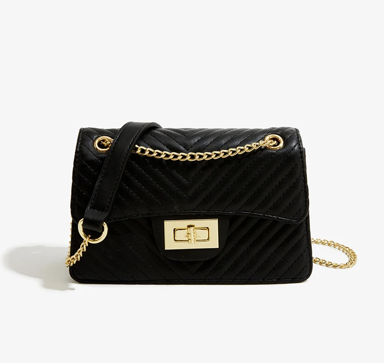 Pu Handbag 2023 new fashion  trade messenger bag ladies shoulder handbag  small chain square bags