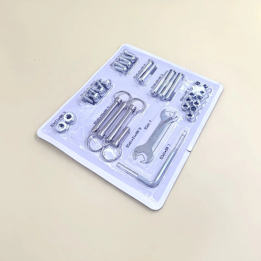 screw custom transparent custom Blister Clamshell tray Transparent bait packaging for screw