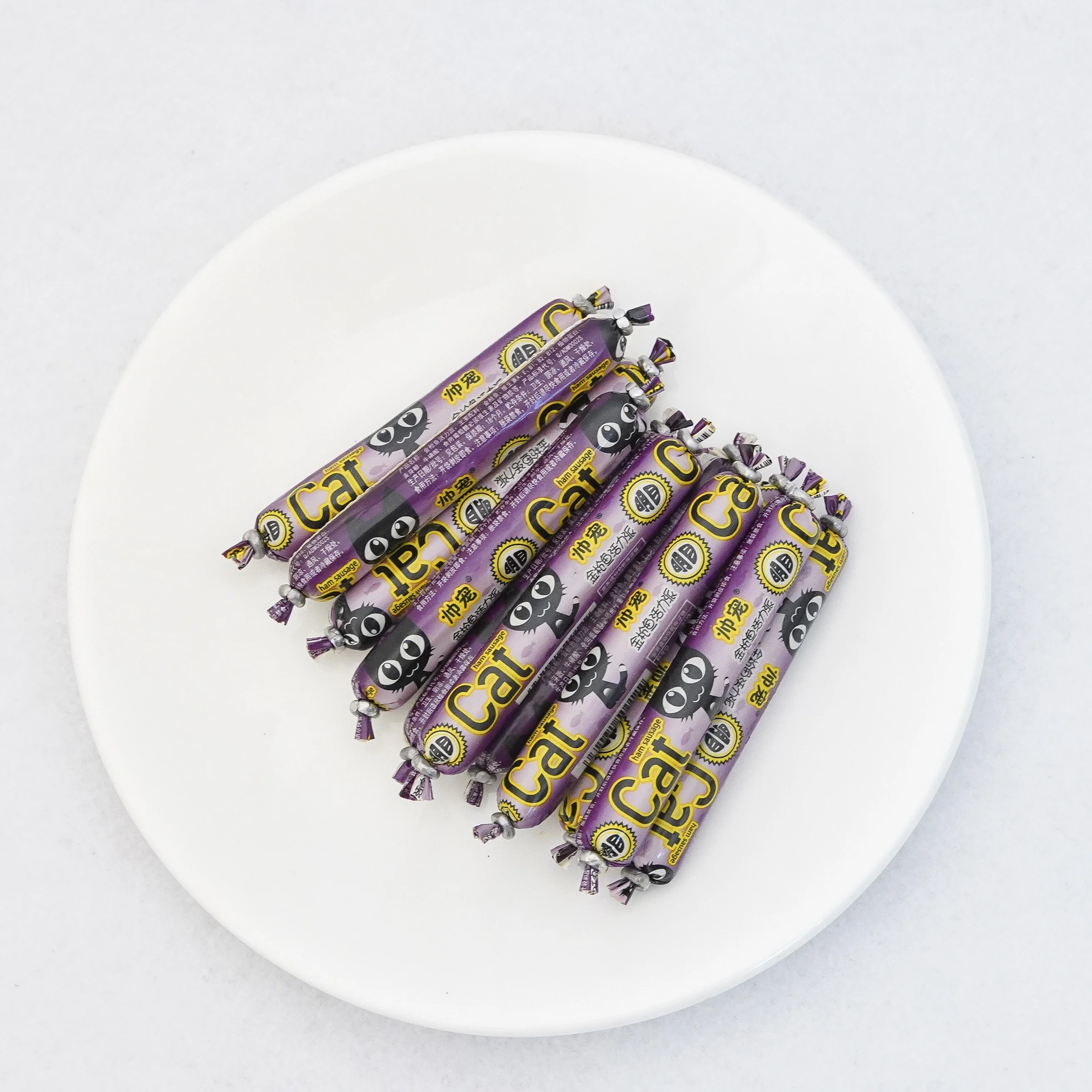 Pet suppliers cat wet  food tunas ham sausage  cat treat pet food