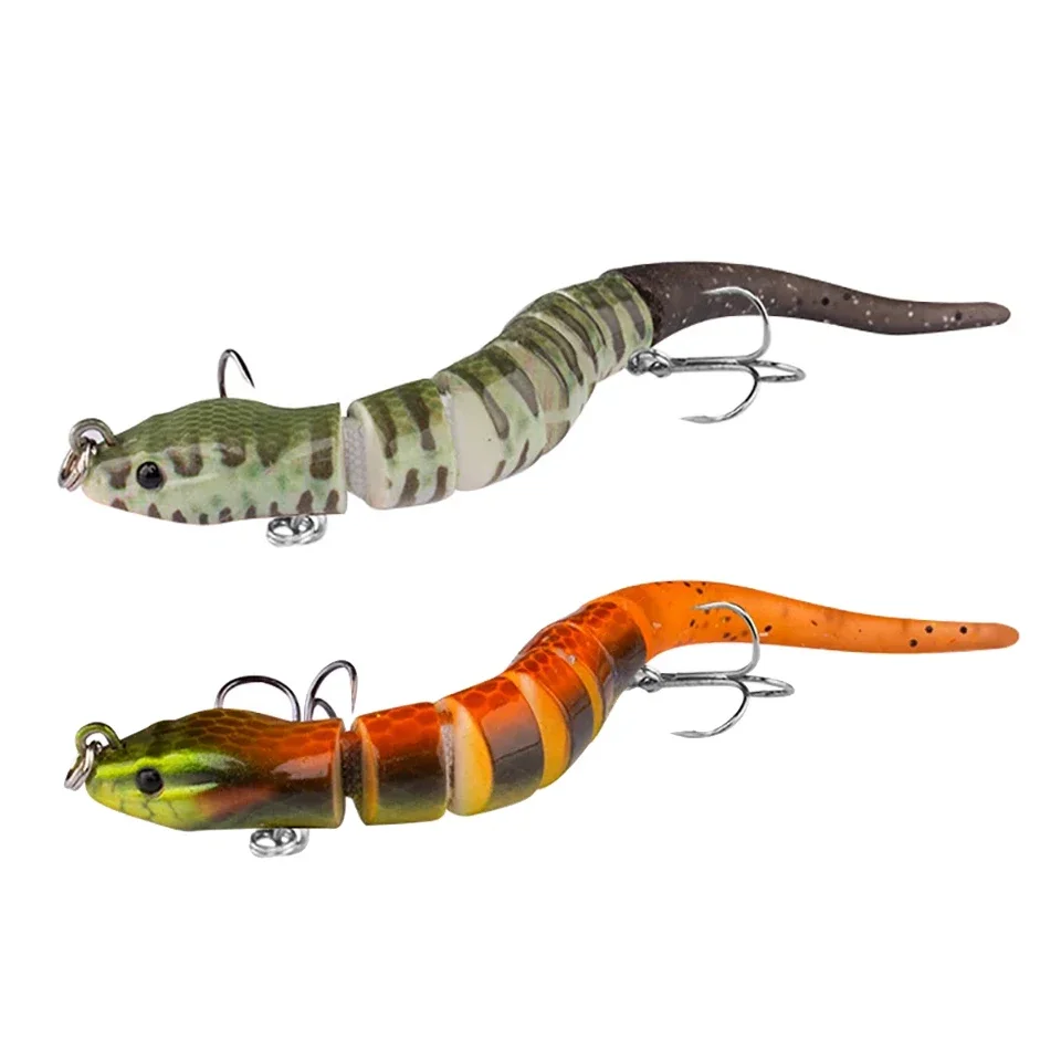 New 12cm 12g Multi-Jointed 6-Section Pike Muskie Walleye Bass Glide Bait Lifelike Artificial Fishing Swimbait for River Salmon