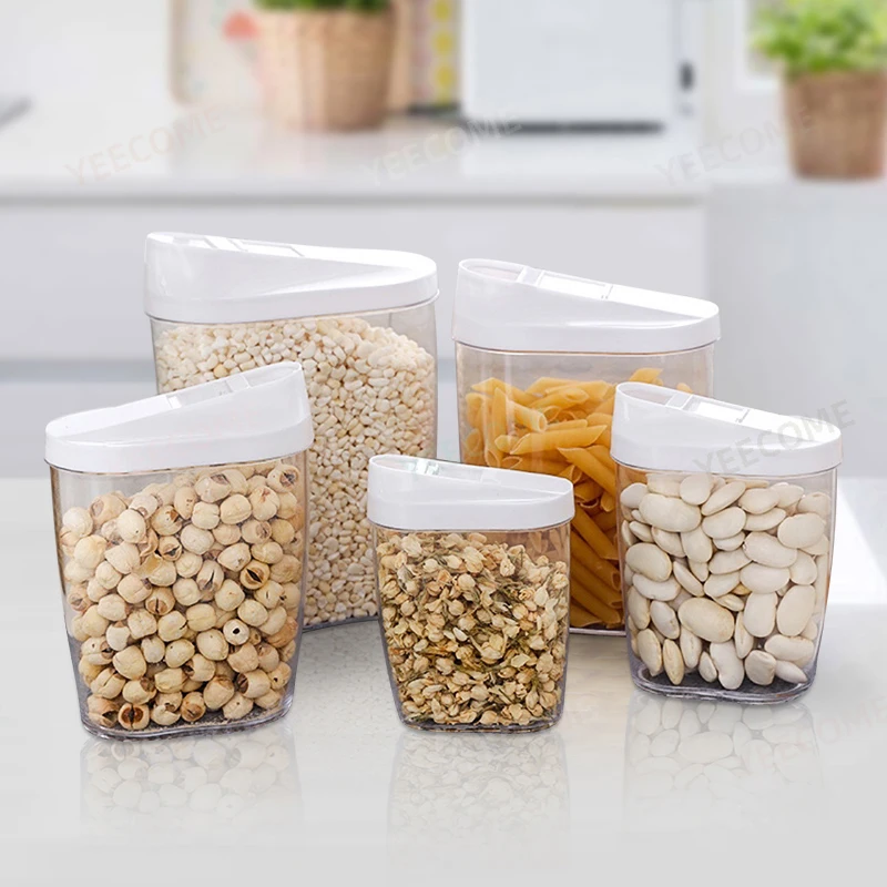 Wholesale Five PCS Sugar Box Transparent Candy Box with Cover Fashion Style Canisters