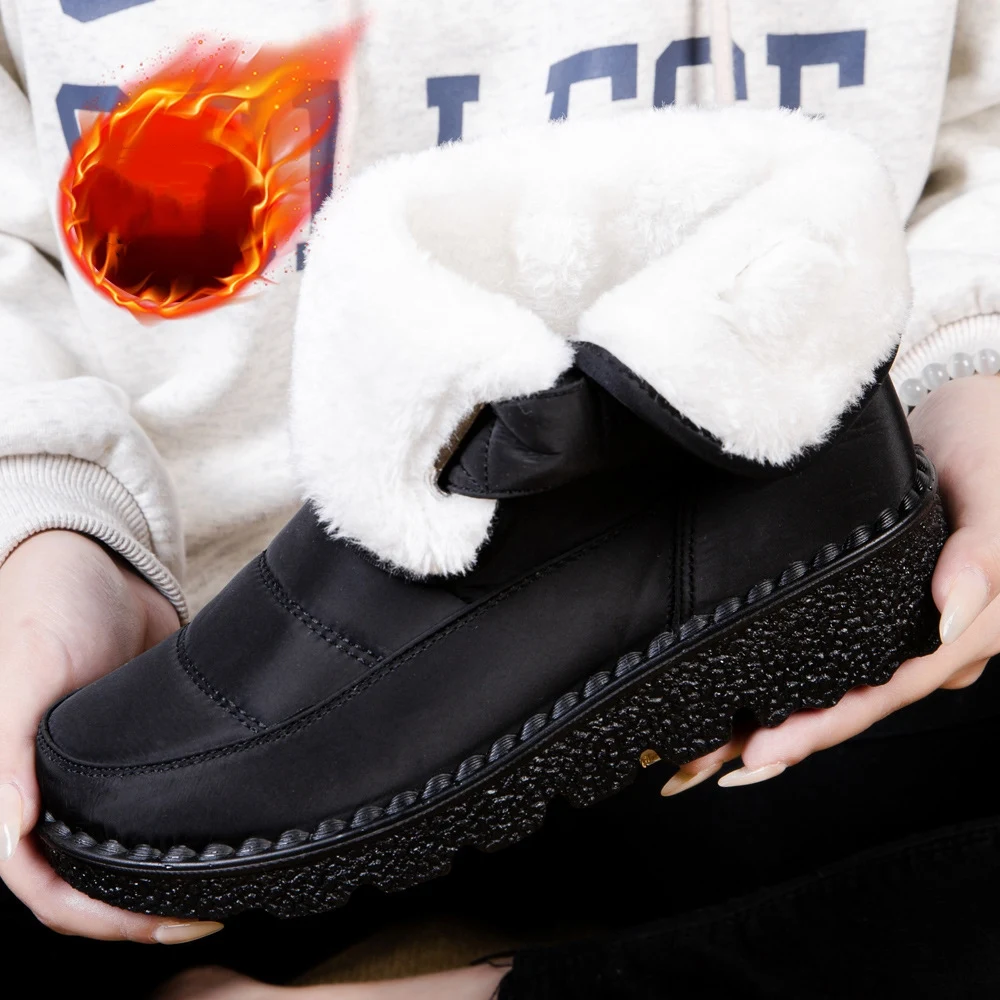 Factory Custom New Outdoor Winter Polyurethane Warm Casual Shoes Boots Women Fur Snow Boots for Women