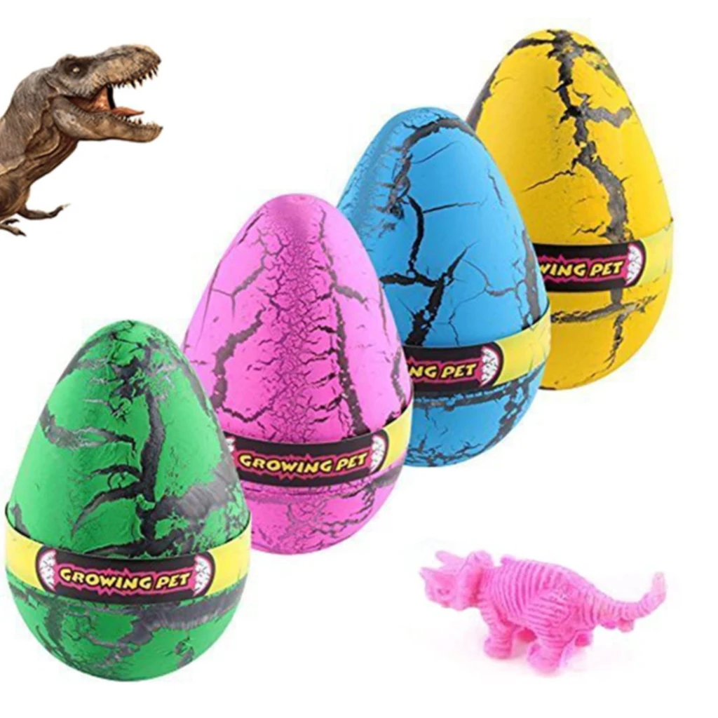 cheap kids creative educational magic grow expand in water animal hatching dinosaur egg water growing pet promotion toy