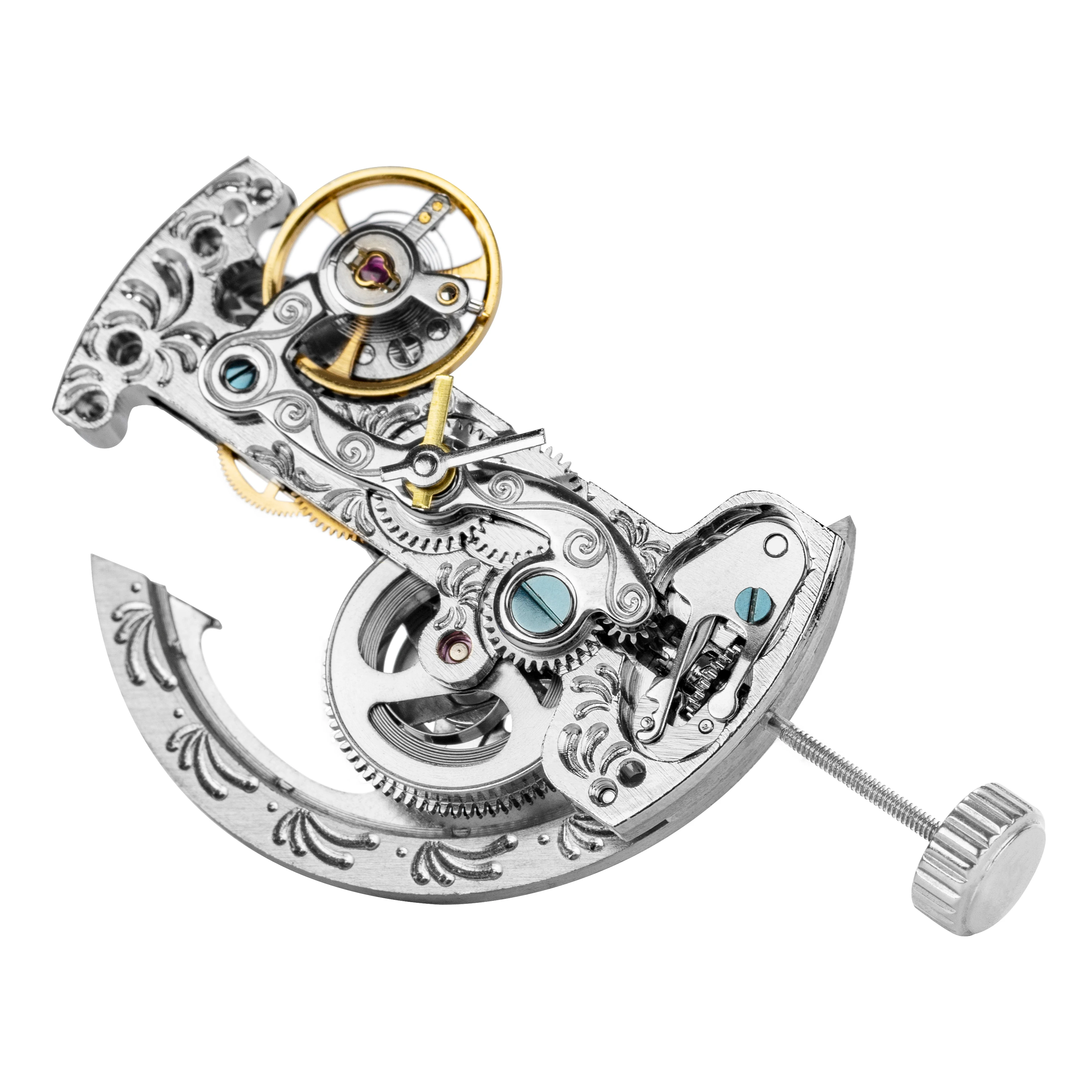 OEM Mechanical Watch Accessories Parts A Strip-shaped Movement With Flywheel Movement