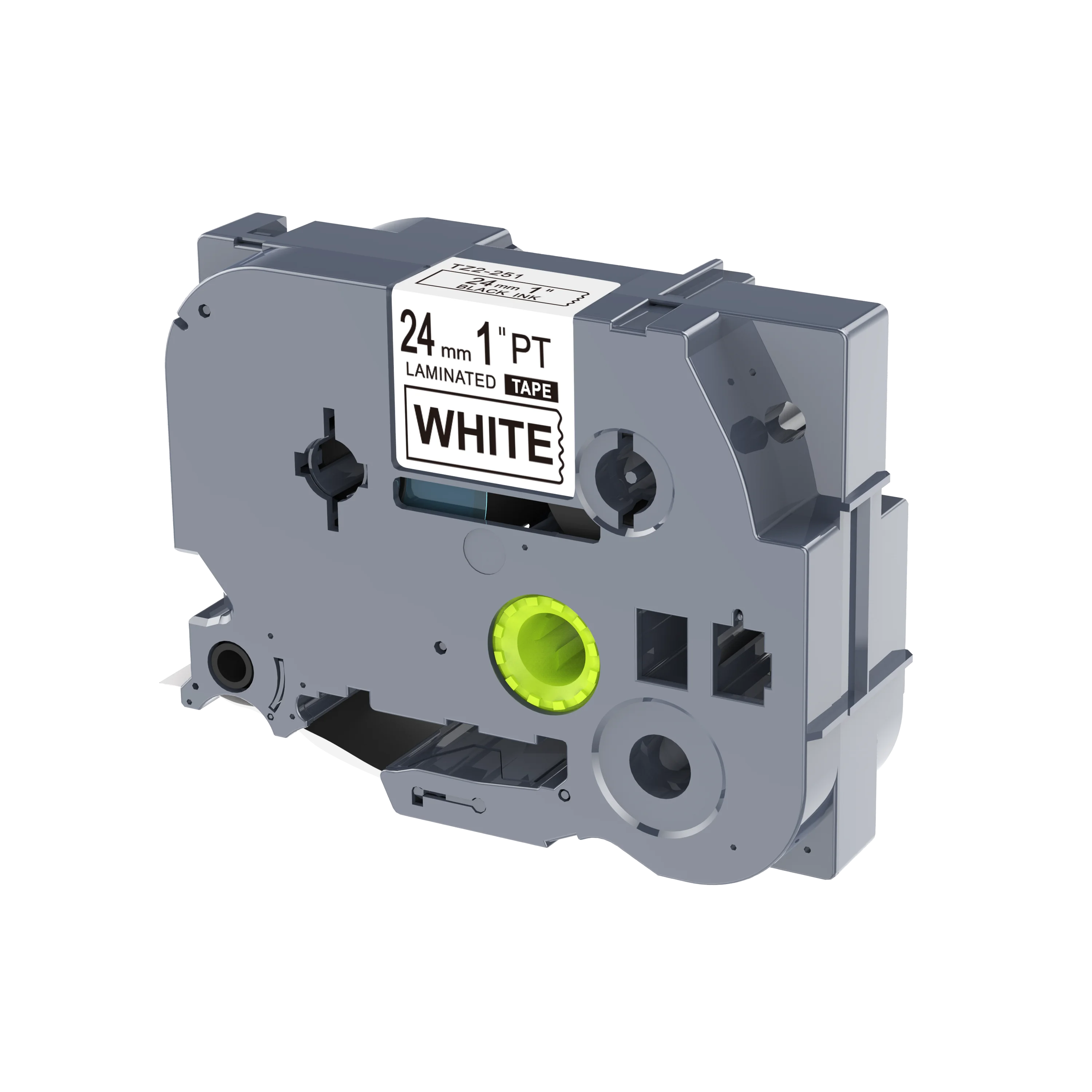 Stocked puty Tze 24mm Tze-251 Black White Label Tape For Brother